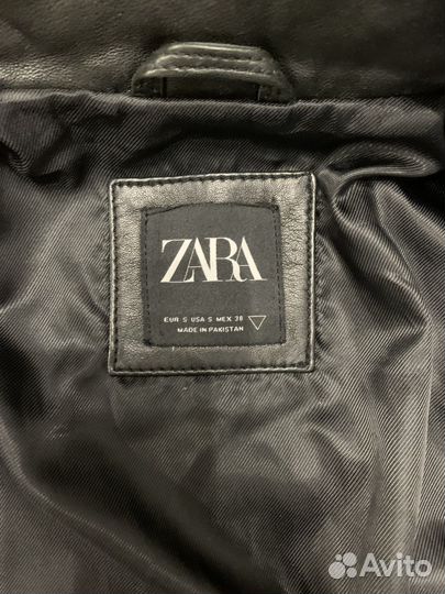 Кожаная куртка Мужская косуха zara