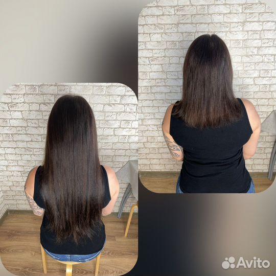 Наращивание натуральных волос капсулы