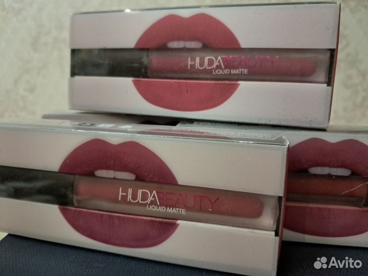 Huda beauty помада жидкая набор для женщин 4 шт