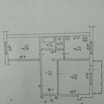 2-к. квартира, 53,8 м², 2/5 эт.