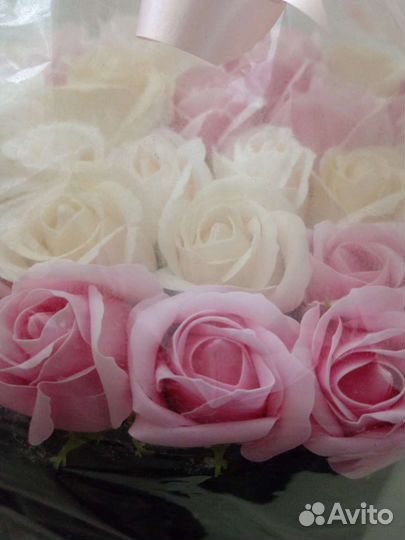 Розы из мыла