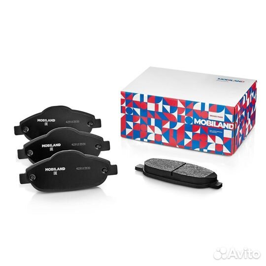 Колодки тормозные дисковые передние (4