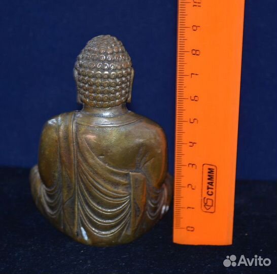 Статуэтка бронза патинированная Будда в позе лотос