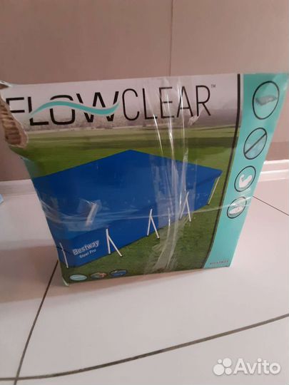 Каркасный бассейн прямоугольный бу