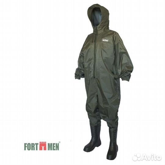 Комбинезон рыбацкий пвх с сапогами fortmen