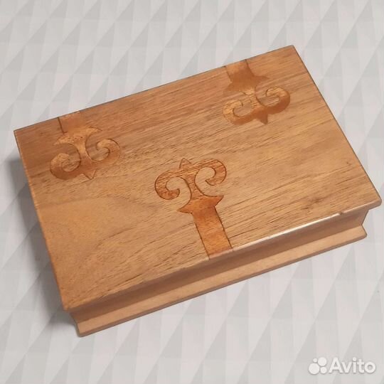 Шкатулка деревянная винтаж