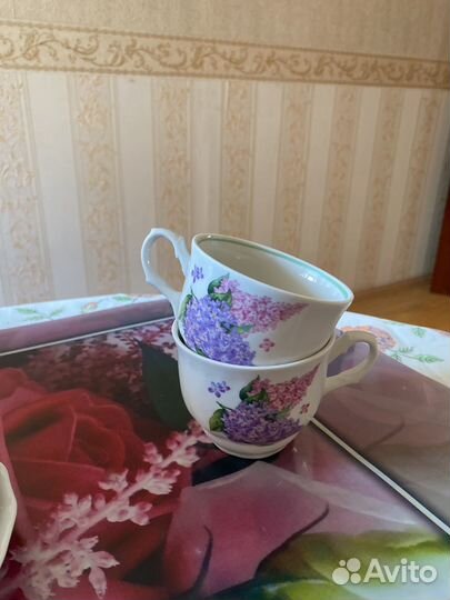 Фарфоровая чайная пара