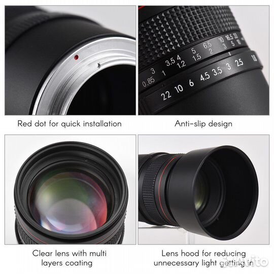 Объектив Andoer Sony Sel E 85mm f/1.8