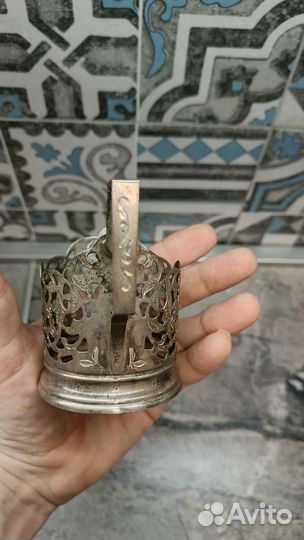 Подстаканник СССР серебро 875пр