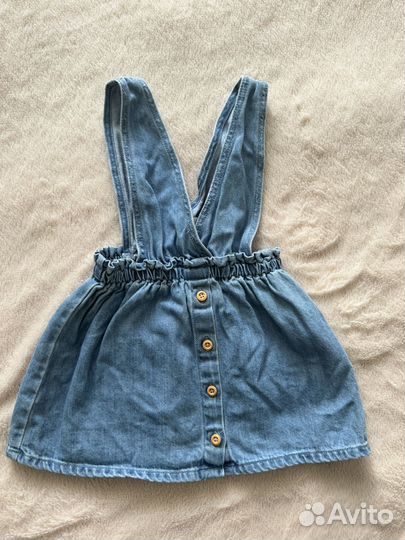 Джинсовый сарафан zara