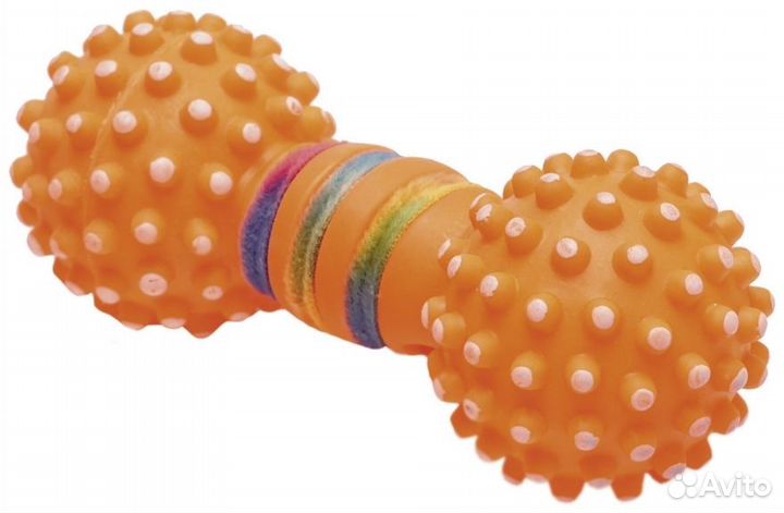 Гантель Шипованная с меховой лентой виниловая для