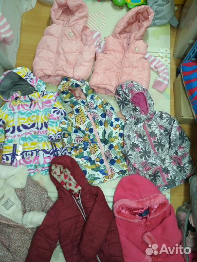 Ветровка, куртка, жилетка р.86 для девочки