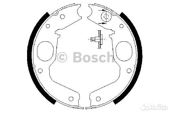 Барабанные колодки 0986487719