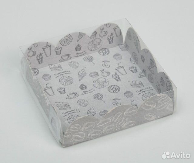 Коробка с крышкой 10,5 10,5 3 см