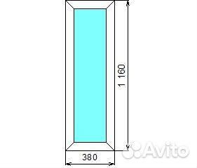 Окно пвх 380*1160