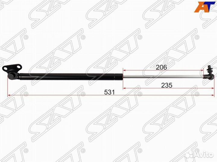 Амортизатор задней двери toyota land cruiser VX 10