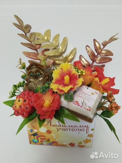 Букет из мыльных цветов