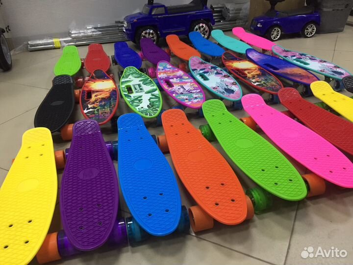 Лонгборд пенниборд скейтборд Зеленый