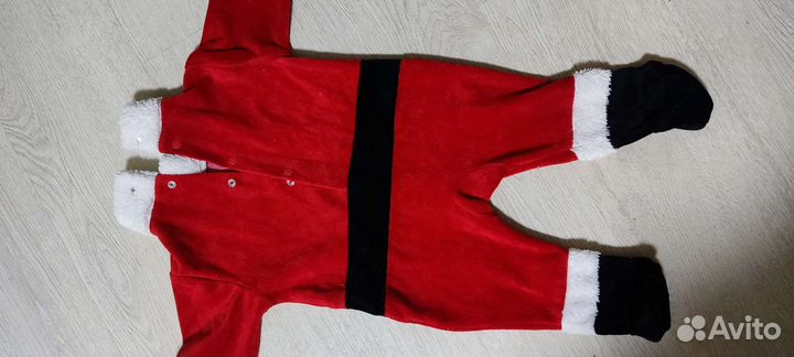 Новогодний костюм детский 74 дед мороз