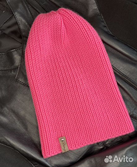 Шапка тыковка женская розовый неон