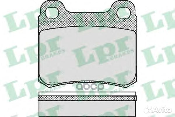 Колодки тормозные mercedes W202/W124/W201 задни