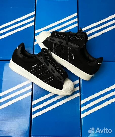 Adidas neighborhood superstar 80S core black