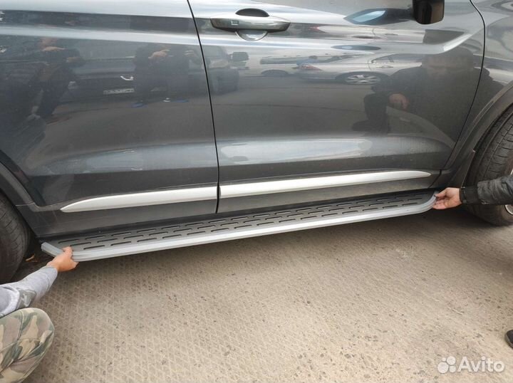 Пороги, подножки Geely Tugella 2020-нв OEM (новые)