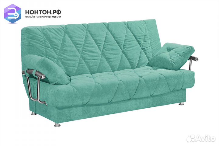 Диван книжка Сити-2 бирюзовый