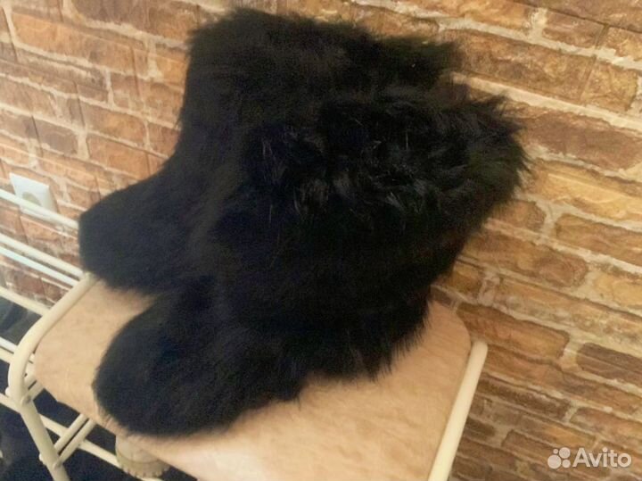 Меховые ботинки rick owens type yeti