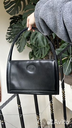 Сумка Gucci оригинал багет черный винтаж