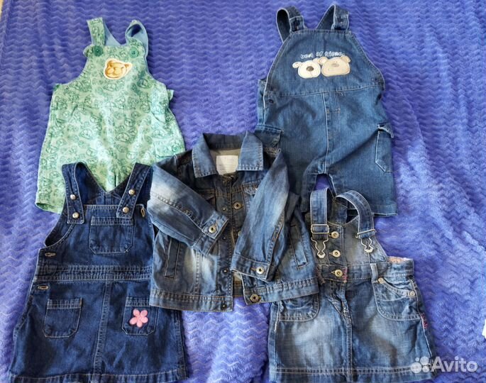 Детские вещи пакетом 68-74 (29 шт+носки 17 пар)