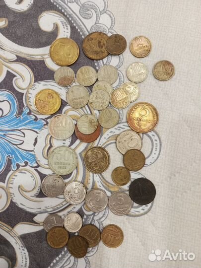 Разные монеты СССР, России за 1943-2001