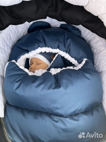 Конверт комбинезон на выписку для новорожденных