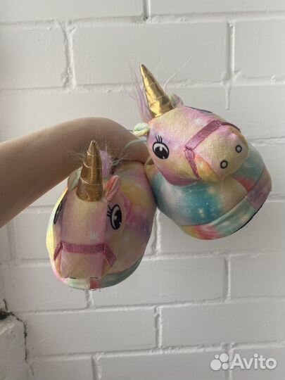 Тапки детские единорог 30 размер