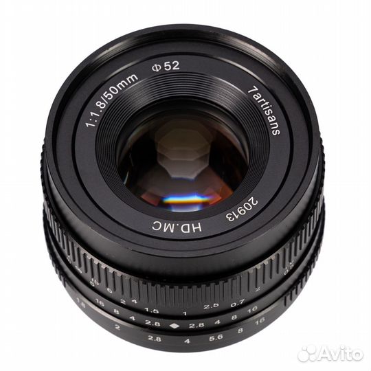 Объектив 7artisans 50mm F1.8 Fuji X