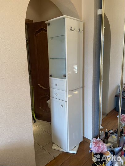 Шкаф пенал для ванной напольный