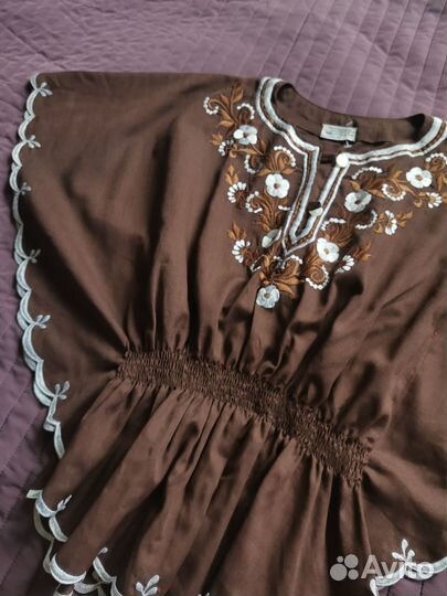 Винтажная Блуза вышивка