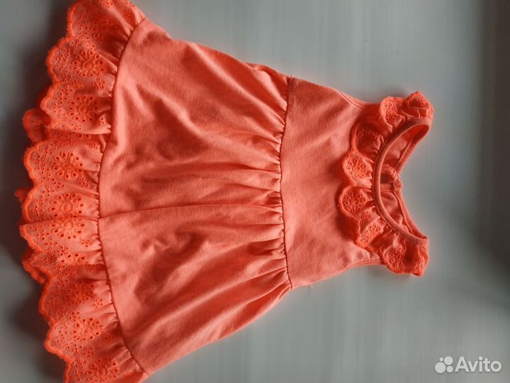 Летнее платье для девочки 74 80