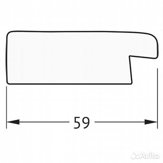 Зеркало Evoform Definite 154х74 BY 0770 в багетно