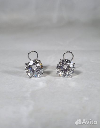 NO name Серьги 5,01/5,01 ct. H/VS1 (3 excellent)