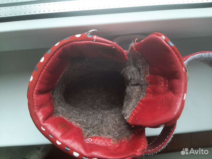 Зимние ботинки кожаные shagovita