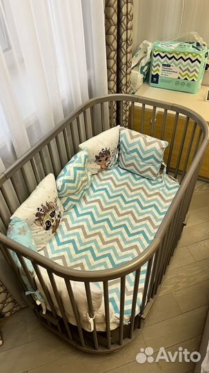 Кроватка 5в1 + матрас+маятник