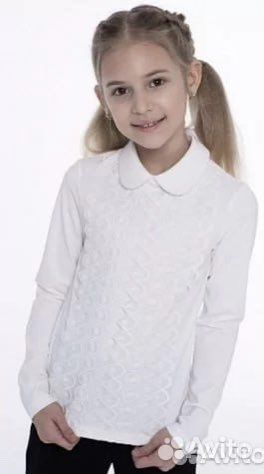 Новая школьная блузка р 140