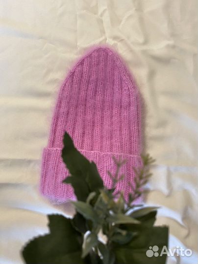 Шапка с заострённой макушкой пух норки