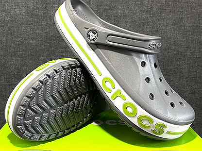 Crocs сабо мужские серые