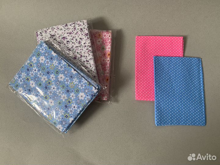 Ткань отрез хлопок лоскуты для пэчворка рукоделия
