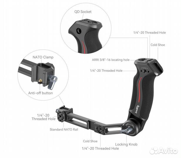 Smallrig 3028C Ручка для стабилизаторов Dji Ronin