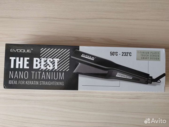 Утюжок выпрямитель титановый Evoque для кератина