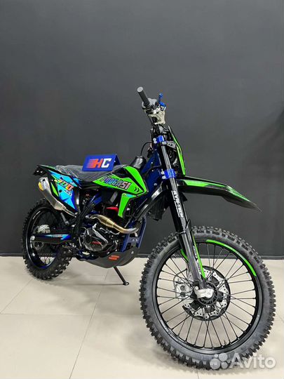 Мотоцикл эндуро Progasi race 300 Air сине-зеленый