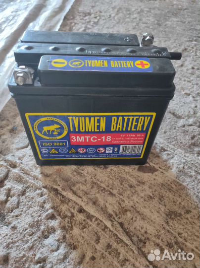 Аккумулятор 6 вольт для мотоцикла